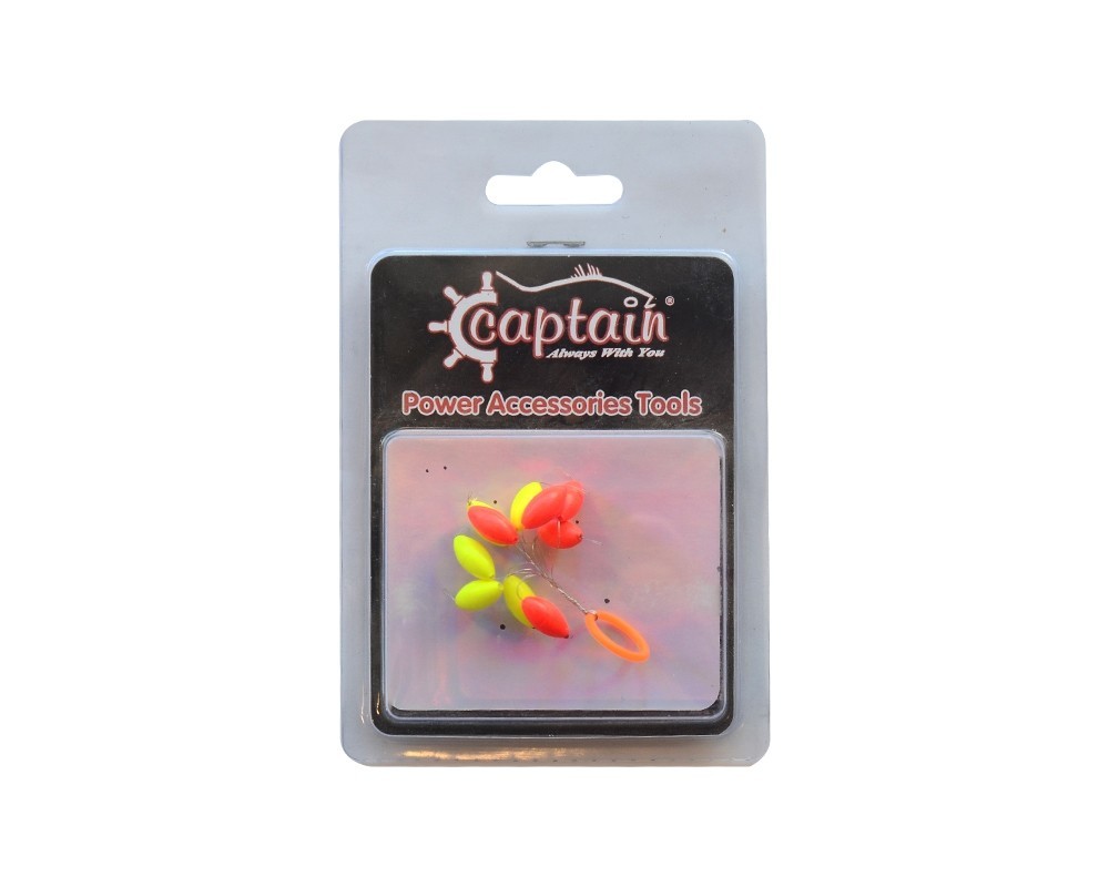 Captain  Renkli Köpük Boncuk Oval 10'lu Paket