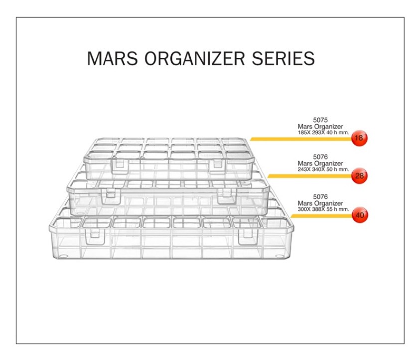 Captain Organizer Mars Takım Kutusu