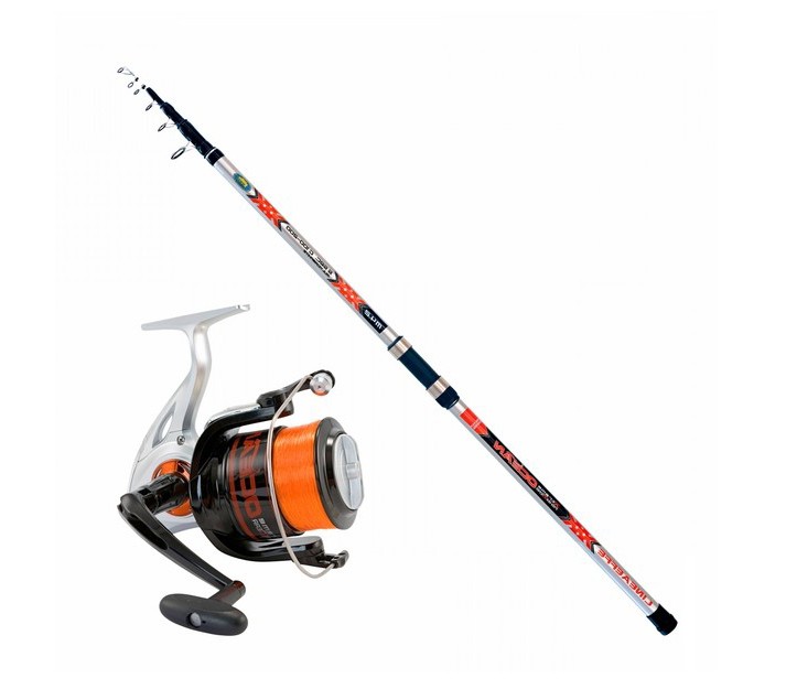 Lineaeffe 2015392 Ocean Combo SET 420cm 100-200gr Atar FD 7000 Makine 1 BB