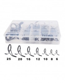 Captain Spin Kamış Halka Seti İki Ayaklı Porselen 100'lü Kutu 6-8-10-12-16-20-25mm