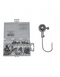 Captain 6436 Compact Eco Mix Kutulu Jig Head Seti 2-3-5-7gr 34lü Set
