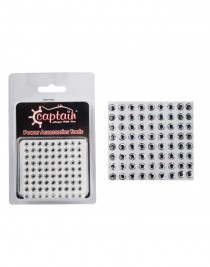 Captain 7632 Göz 6mm Naturel Silikon Damla Göz 64'lü Paket