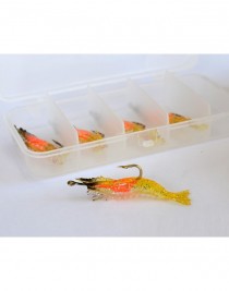 Captain 3062 Silikon Karides 5.5cm Suni Yem 5'li Kutu