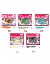 Mutant 3538 Twost Tail Flash 9cm Levrek Silikonu 5li Paket Suni Yem