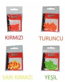 Captain 7665 Renkli Boncuk Yuvarlak 75mm Plastik Boncuk 20'li Paket