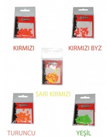 Captain 7666 Renkli Boncuk Oval 110mm Plastik Boncuk 20'li Paket