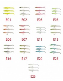 Captain 3525 Eel Fish 7.5cm Silikon Zargana Suni Yem 3'lü Paket