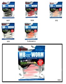 Captain 3518 Mad Bite Earth Worm 4 cm Aromalı LRF Silikon Yem 8'li Set