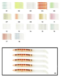 Captain 3598 Elegant 10cm Silikon Zargana 5'li Paket Suni Yem