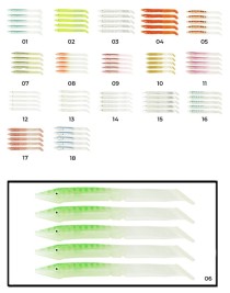 Captain 3598 Elegant 10cm Silikon Zargana 5'li Paket Suni Yem