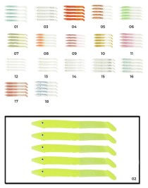 Captain 3598 Elegant 10cm Silikon Zargana 5'li Paket Suni Yem