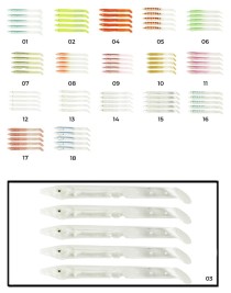 Captain 3598 Elegant 10cm Silikon Zargana 5'li Paket Suni Yem