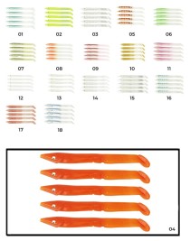 Captain 3598 Elegant 10cm Silikon Zargana 5'li Paket Suni Yem