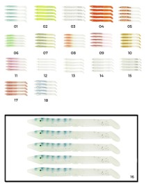 Captain 3598 Elegant 10cm Silikon Zargana 5'li Paket Suni Yem