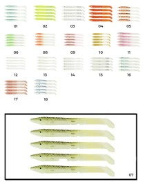 Captain 3598 Elegant 10cm Silikon Zargana 5'li Paket Suni Yem