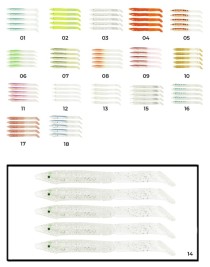 Captain 3598 Elegant 10cm Silikon Zargana 5'li Paket Suni Yem