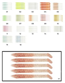 Captain 3598 Elegant 10cm Silikon Zargana 5'li Paket Suni Yem