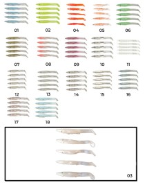 Captain 3597 Elegant 7.5cm Silikon Zargana 5'li Paket Suni Yem