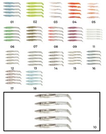 Captain 3597 Elegant 7.5cm Silikon Zargana 5'li Paket Suni Yem