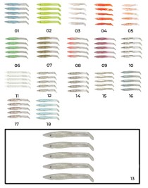 Captain 3597 Elegant 7.5cm Silikon Zargana 5'li Paket Suni Yem