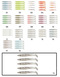 Captain 3597 Elegant 7.5cm Silikon Zargana 5'li Paket Suni Yem