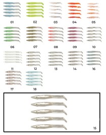 Captain 3597 Elegant 7.5cm Silikon Zargana 5'li Paket Suni Yem