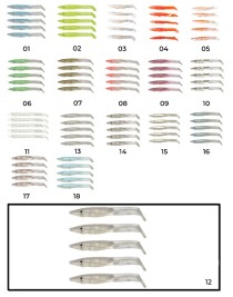 Captain 3597 Elegant 7.5cm Silikon Zargana 5'li Paket Suni Yem