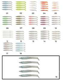 Captain 3597 Elegant 7.5cm Silikon Zargana 5'li Paket Suni Yem