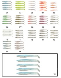 Captain 3597 Elegant 7.5cm Silikon Zargana 5'li Paket Suni Yem