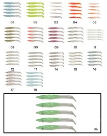 Captain 3597 Elegant 7.5cm Silikon Zargana 5'li Paket Suni Yem