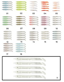 Captain 3597 Elegant 7.5cm Silikon Zargana 5'li Paket Suni Yem