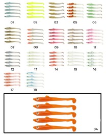 Captain 3596 Elegant 5.5cm Silikon Zargana 5'li Paket Suni Yem