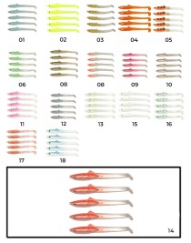 Captain 3596 Elegant 5.5cm Silikon Zargana 5'li Paket Suni Yem