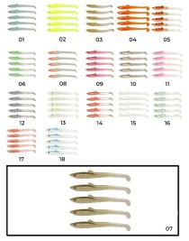 Captain 3596 Elegant 5.5cm Silikon Zargana 5'li Paket Suni Yem