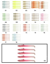 Captain 3596 Elegant 5.5cm Silikon Zargana 5'li Paket Suni Yem