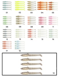 Captain 3596 Elegant 5.5cm Silikon Zargana 5'li Paket Suni Yem