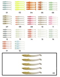 Captain 3596 Elegant 5.5cm Silikon Zargana 5'li Paket Suni Yem