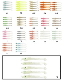 Captain 3596 Elegant 5.5cm Silikon Zargana 5'li Paket Suni Yem