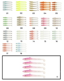 Captain 3596 Elegant 5.5cm Silikon Zargana 5'li Paket Suni Yem