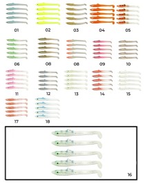 Captain 3596 Elegant 5.5cm Silikon Zargana 5'li Paket Suni Yem