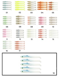 Captain 3596 Elegant 5.5cm Silikon Zargana 5'li Paket Suni Yem