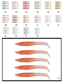 Captain 3595 Elegant 3.5cm Silikon Zargana 5'li Paket Suni Yem