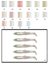 Captain 3595 Elegant 3.5cm Silikon Zargana 5'li Paket Suni Yem