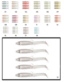 Captain 3595 Elegant 3.5cm Silikon Zargana 5'li Paket Suni Yem