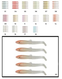 Captain 3595 Elegant 3.5cm Silikon Zargana 5'li Paket Suni Yem