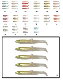 Captain 3595 Elegant 3.5cm Silikon Zargana 5'li Paket Suni Yem
