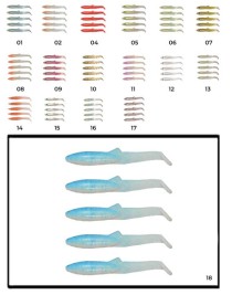 Captain 3595 Elegant 3.5cm Silikon Zargana 5'li Paket Suni Yem