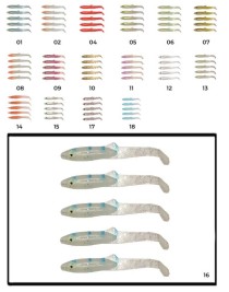 Captain 3595 Elegant 3.5cm Silikon Zargana 5'li Paket Suni Yem