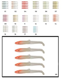 Captain 3595 Elegant 3.5cm Silikon Zargana 5'li Paket Suni Yem