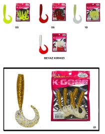 Mutant 3545 Runner Tail 8cm Levrek Silikonu 5'li Paket Suni Yem